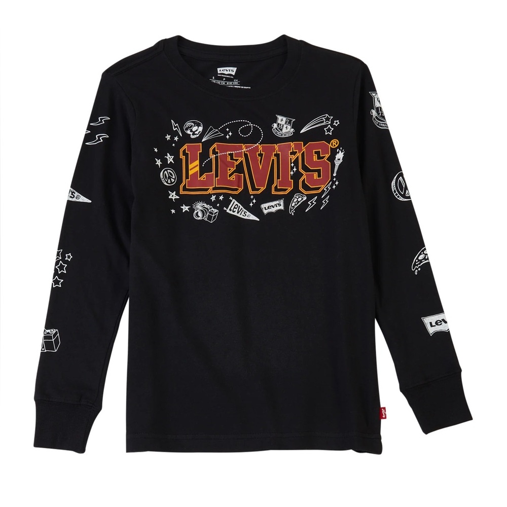 Levi's Black Long Sleeve Graphic Tee